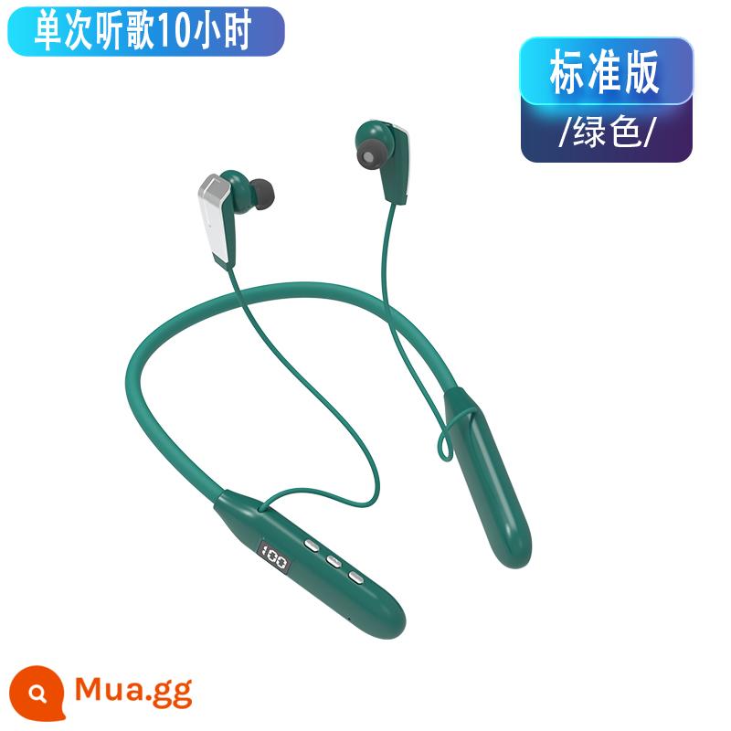 Tai nghe bluetooth không dây in-ear thể thao đeo cổ chống ồn thời lượng pin lớn chất lượng cao đeo cổ cho Huawei - Phiên bản tiêu chuẩn-[Xanh]-10 giờ nghe nhạc và gọi điện