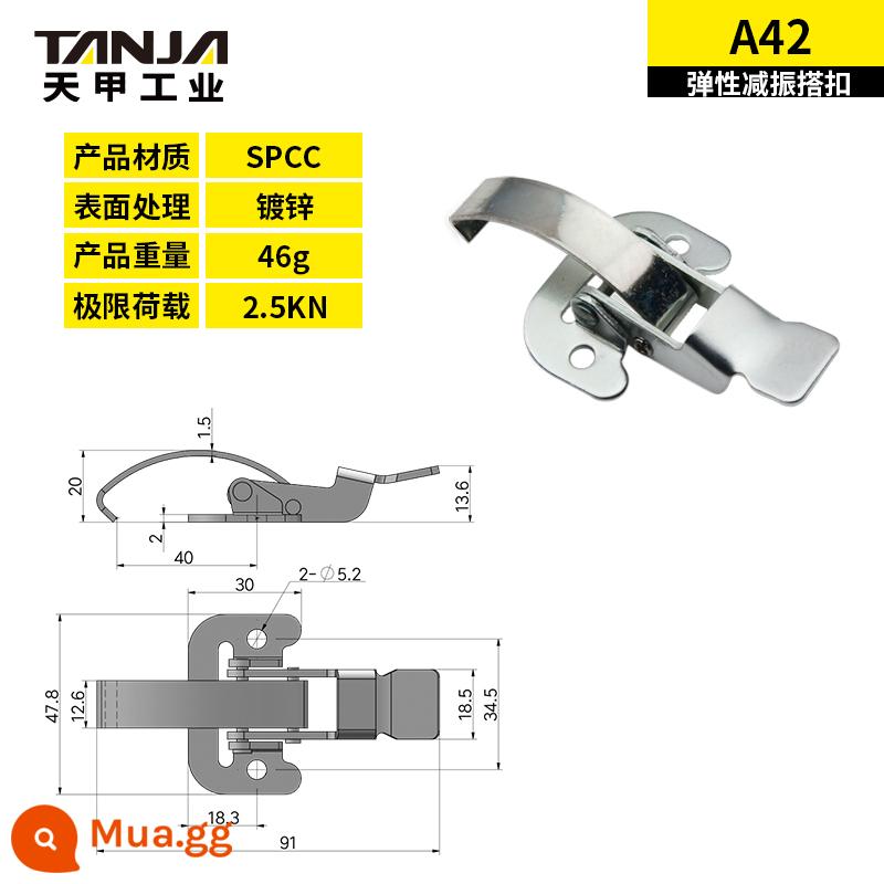 Thép Không Gỉ 304 Móc Dài Tự Khóa Khóa Cách Nhiệt Nòng Thiết Bị Cơ Khí Phụ Kiện Khóa Kim Loại Khóa Chống Ăn Mòn Hộp Khóa - A42