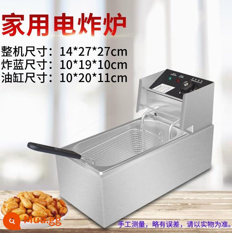 Lò chiên điện - Nồi chiên điện dày 6 lít + chảo rán + nắp (model mini)