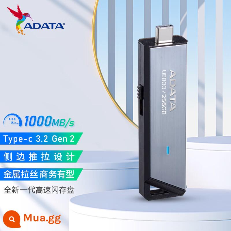 Ổ đĩa flash USB ADATA 16G/32G/64G hệ thống ô tô Ổ đĩa U USB đĩa di động kim loại chính hãng dung lượng lớn tốc độ cao - UE800/256GB (tốc độ đọc Type-c thể rắn tốc độ cao 1000M/s)