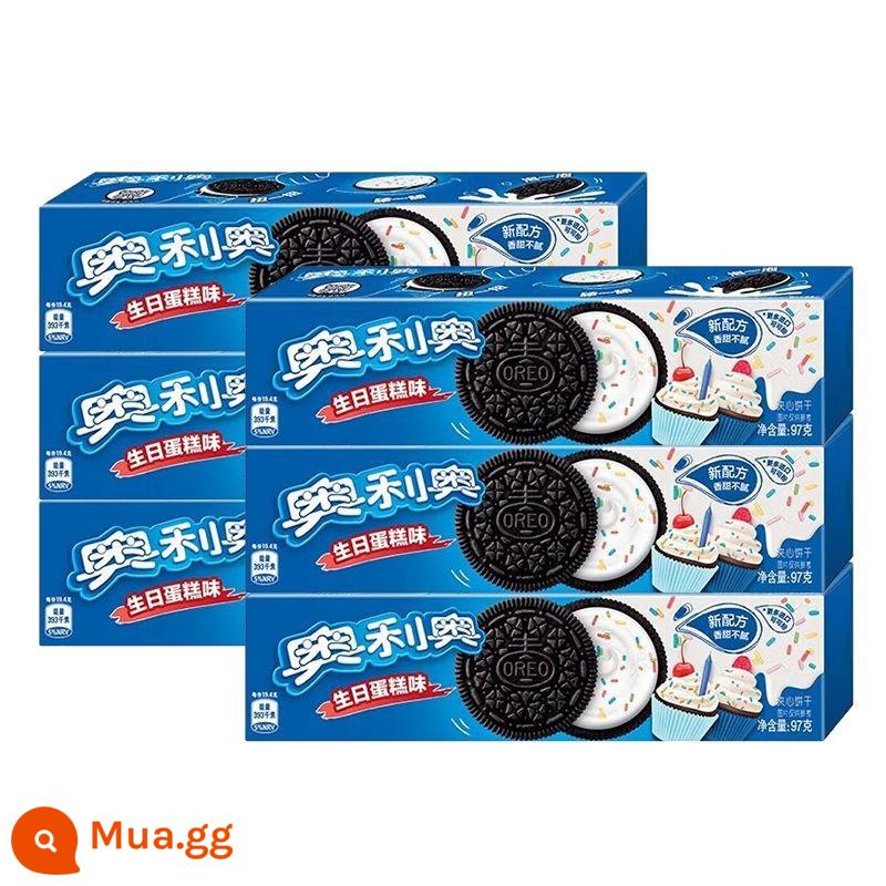 Oreo Original Socola Mỏng Giòn Nhẹ Bánh Sandwich Kem Hoa Anh Đào 97g Bánh Sandwich - [6 hộp] Hương bánh sinh nhật 97g