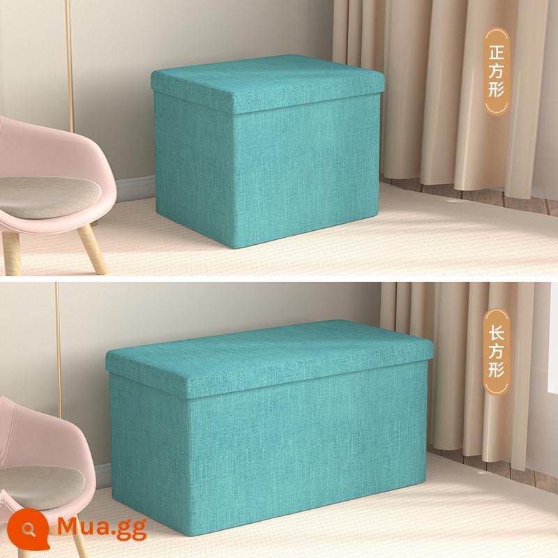 Phân lưu trữ phân lưu trữ phân có thể ngồi sử dụng kép ghế đa năng hình chữ nhật sofa nhỏ hộp lưu trữ hiện vật giày thay đổi phân - Molu [cotton và vải lanh chất lượng cao]