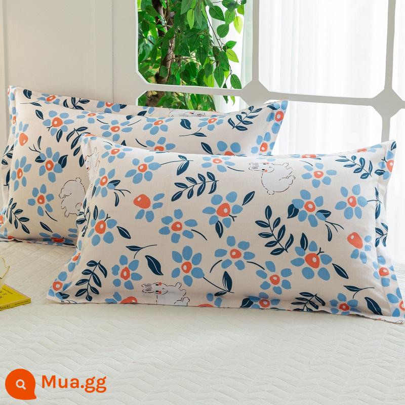 2022 Mới 100 Bộ Gối Cotton Nguyên Chất Vỏ Gối Một Đôi Đĩa Đơn 48Cm X 74Cm Toàn Đầu Đơn Nam - C Huacaotu [bông tốt Tân Cương được mã hóa đã kiểm tra chất lượng 100%]