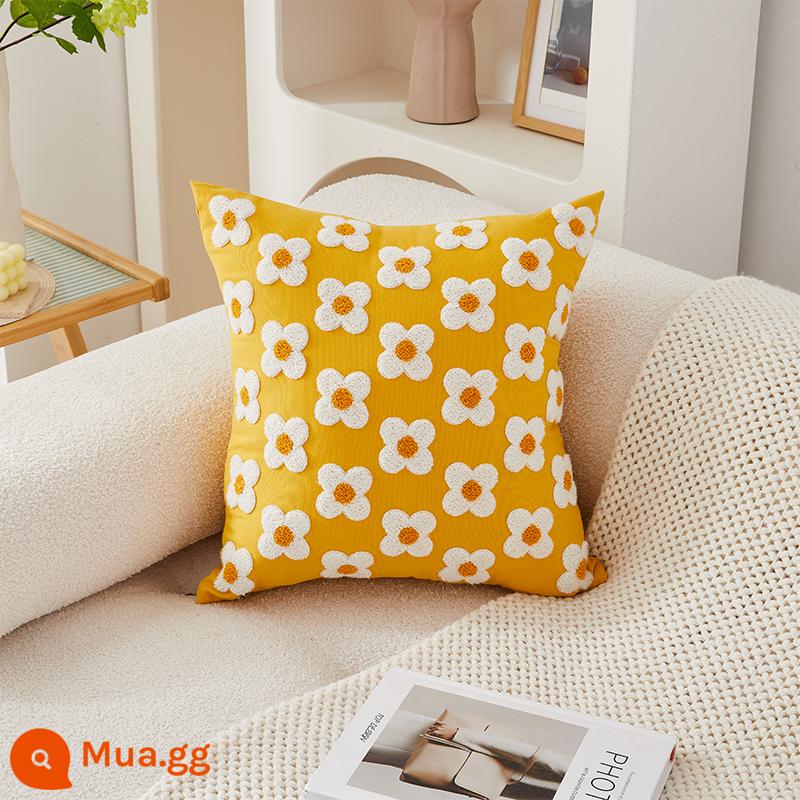 Mỹ mục vụ ánh sáng sang trọng cao cấp thêu gối sofa phòng khách cao cấp đầu giường đệm lưng gối không chứa lõi - [Miền Nam] Gối thêu khăn Luohuang Xiaohua