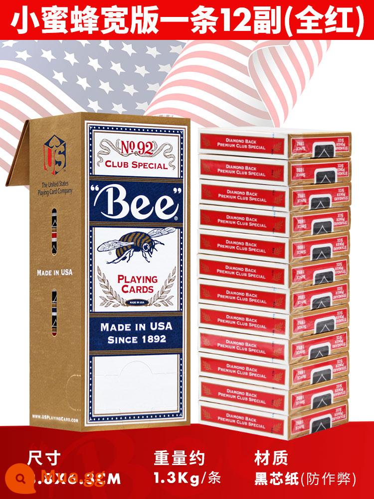 Little bee poker American bee poker cầu trứng 92 trò chơi baccarat cao cấp Texas Công viên đặc biệt - Phiên bản rộng màu đỏ một mảnh 12 đôi