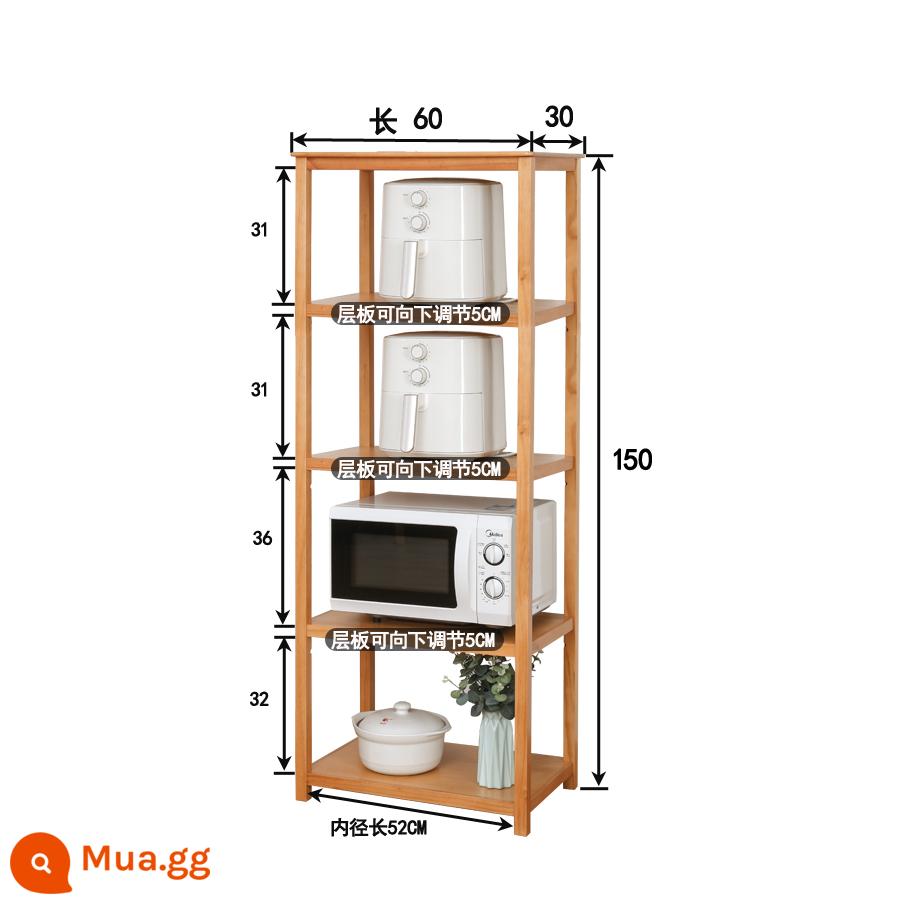 Nhà Hàng Gỗ Chắc Chắn Lò Vi Sóng Giá Đăng Nhập Kệ Sách Tầng Nhiều Lớp Điện Giá Bếp Lưu Trữ Có Thể Tùy Chỉnh - 60*30 năm lớp màu gỗ anh đào