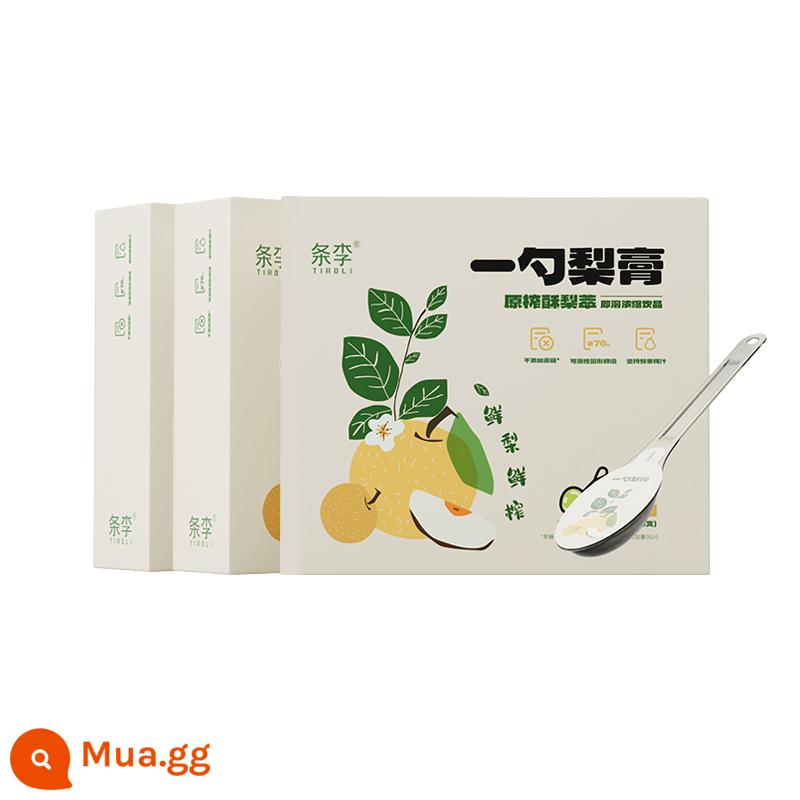 Tiaoli loquat lê mùa thu ngâm trong nước chiết xuất lê giòn Dangshan Zhixue lê phổi dưỡng ẩm ho trẻ em và người lớn xách tay một thìa bột lê - [Chiết xuất lê gốc] Chụp 2 ảnh, chia 3 ảnh (tổng cộng 30 miếng)