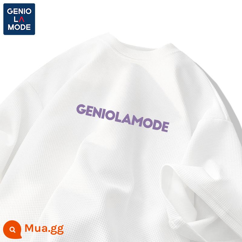 Semir Group GENIOLAMODE triều thương hiệu T-shirt nam mùa hè tuổi teen nam sinh viên waffle nam ngắn tay - [tay ngắn] Trắng (gramod)