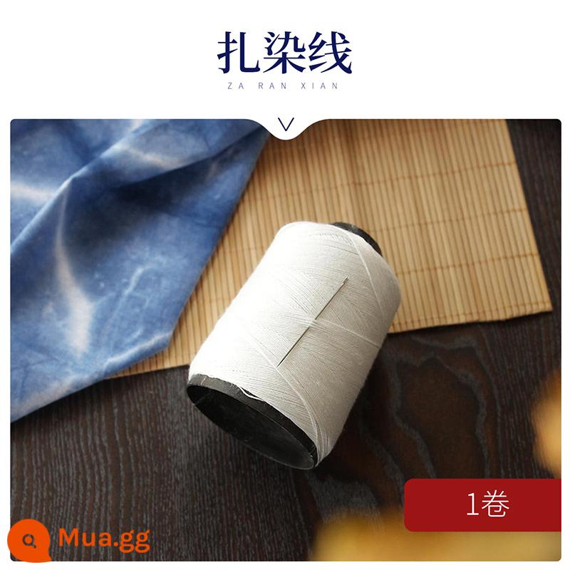 Tie-nhuộm handmade DIY dụng cụ miệng nhọn chai may vá ban nhạc cao su thêu kéo dài mô hình phiên bản khối gỗ que kem nhuộm vật liệu gói - Sợi dây buộc [bao gồm kim]