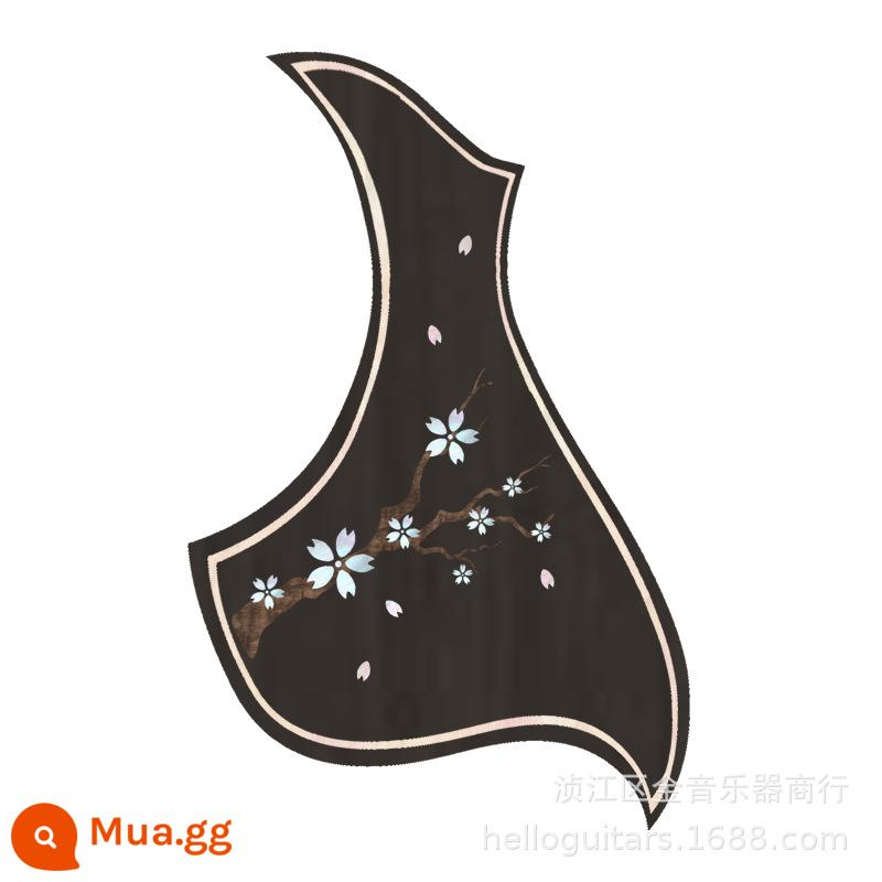 Đàn Guitar Bảo Vệ Dán Đề Can Trang Trí Màng Bảo Vệ Bảng Dán Phụ Kiện Gẩy Đàn Chống Trầy Xước 41/40/38/39 Inch - Hình chim Sakura