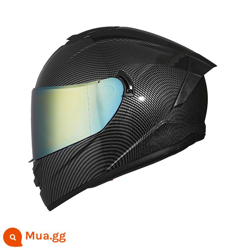 Racing Hat nam chạy đường Chaoku Motorns an toàn mũ bảo hiểm Bluetooth xe điện mùa đông ấm lên đầy đủ mũ bảo hiểm - Black Warrior (gương đôi hợp kim titan đi kèm với thấu kính trong suốt 3C)