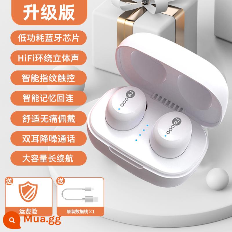 Tai nghe bluetooth không dây Lenovo Laiku chính hãng 2022 mẫu thể thao nam nữ giảm ồn mẫu mới thời gian chờ siêu lâu - Phiên bản nâng cấp-màu trắng