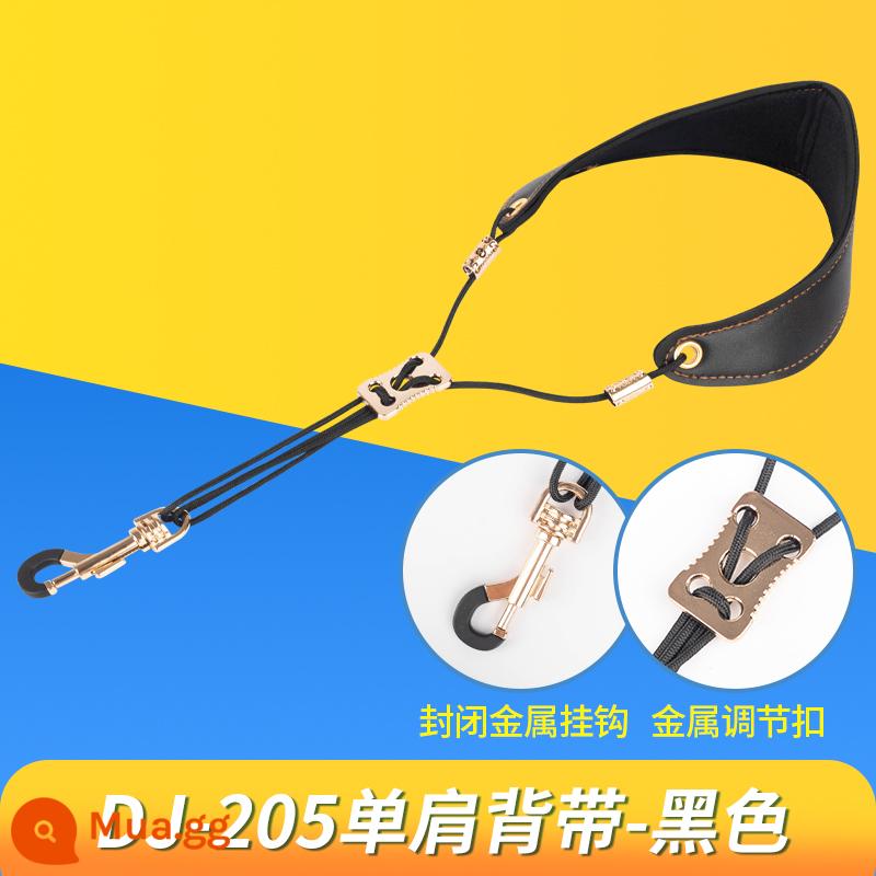 Qiujun kèn saxophone cho bé túi E-phẳng alto B-phẳng tenor treble điện đa năng Blowpipe Sling dây đeo cổ treo dây đeo - Mẫu cơ bản-đen-gửi ba quà tặng sang trọng