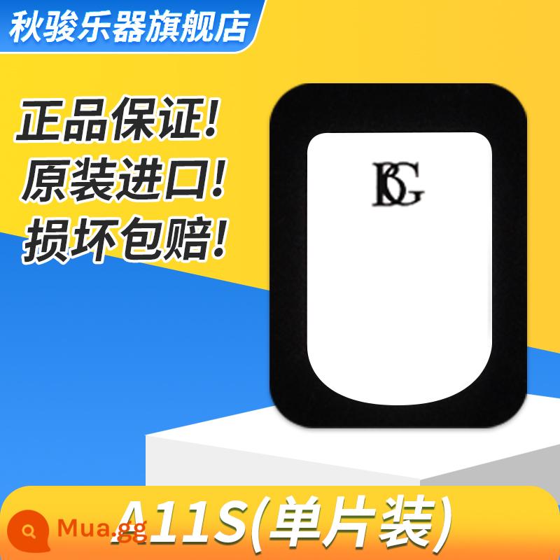 BG sáo đầu răng miếng đệm thả E saxophone thả B kim loại bakelite sáo đầu răng dán clarinet ống đen phụ kiện màu đen trong suốt - A11S (gói đơn chiếc)