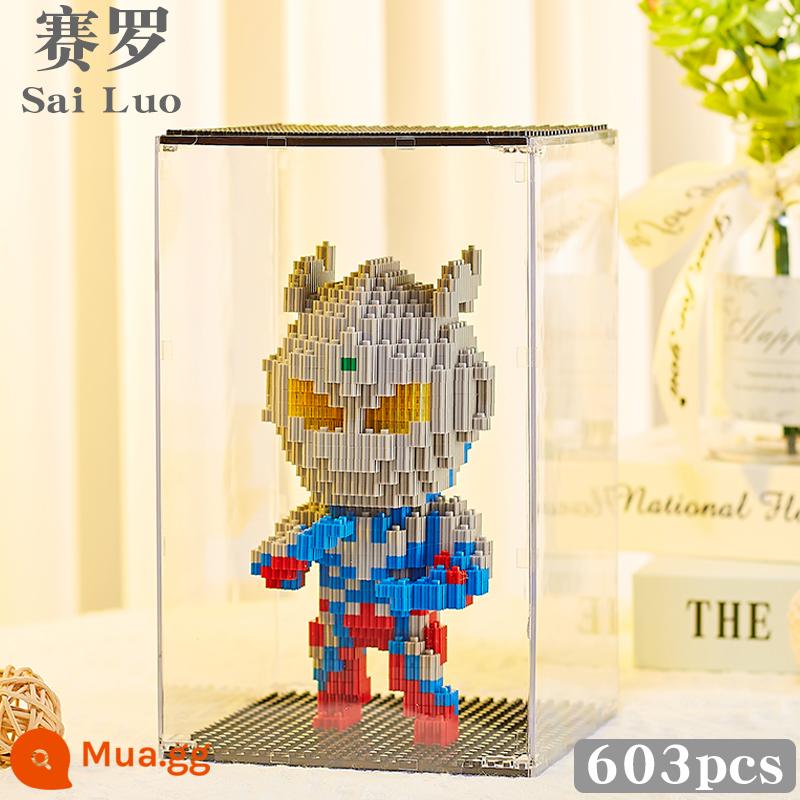 Lego khối xây dựng cậu bé Altman Tyro Zeta lắp ráp giáo dục trẻ em 8-12 tuổi đồ chơi quà tặng sinh nhật - Hộp trưng bày Cerro+ màu xanh da trời