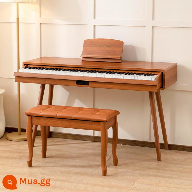 Đàn piano điện tử ngăn kéo ROLYCA RC10 Tủ đựng búa 88 phím có thể nâng lên Đàn piano kỹ thuật số loại ngăn kéo ROLYCA - nâu