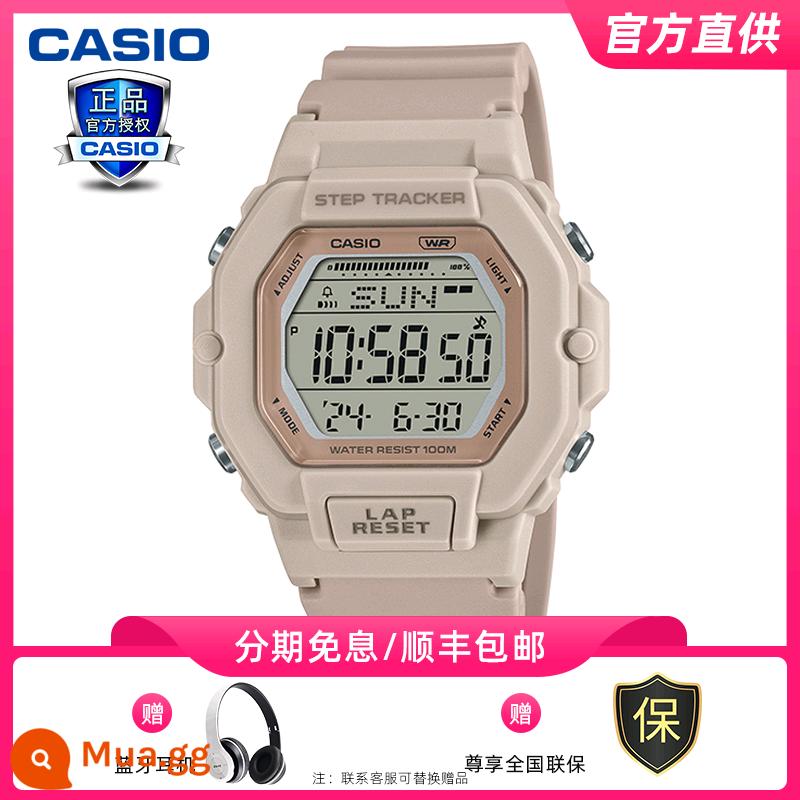 Đồng hồ CASIO nam năng lượng mặt trời đen chiến binh thể thao đồng hồ điện tử nữ đồng hồ chính hãng chính hãng AQS810w - LWS-2200H-4A [Tai nghe Bluetooth miễn phí]