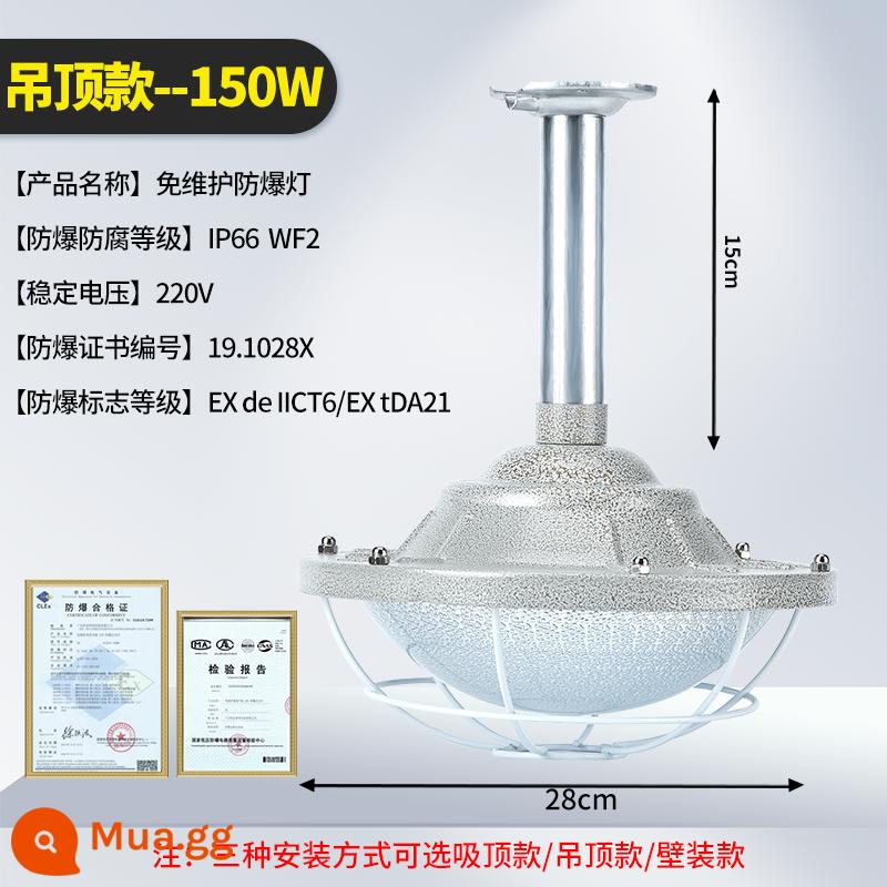 Đèn led Yaming chống cháy nổ nhà kho nhà máy trạm xăng xưởng nhà máy chụp đèn chống thấm nước chiếu sáng chống cháy nổ đèn mỏ - Chính hãng - Đèn chống cháy nổ và ba cực Yaming [loại cần 150W] Đèn chống cháy nổ và ba cực Yaming có đầy đủ giấy tờ chứng nhận