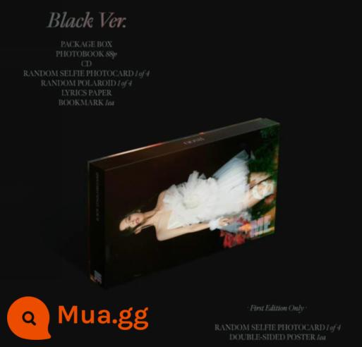 [Thanh toán đầy đủ miễn phí vận chuyển] JISOO ĐẦU TIÊN Kim Ji-soo Album SOLO BLACKPINK - Đen (đợt đầu tiên có hàng) + thẻ thưởng ngẫu nhiên