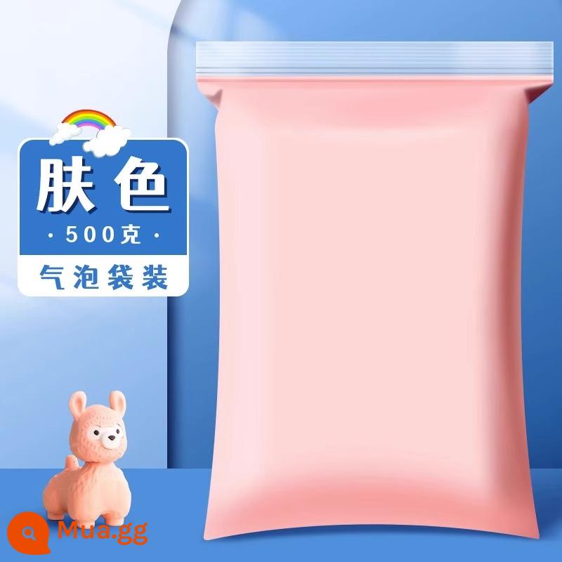 Đất Sét Siêu Nhẹ Trẻ Em Không Độc Hại 36 Màu Bộ 500G Bao Bì Lớn Đất Sét Mẫu Giáo Đồ Chơi Đất Sét Cao Su dụng Cụ - [Màu da] Túi đeo vai 500g [Chất lượng mẫu]