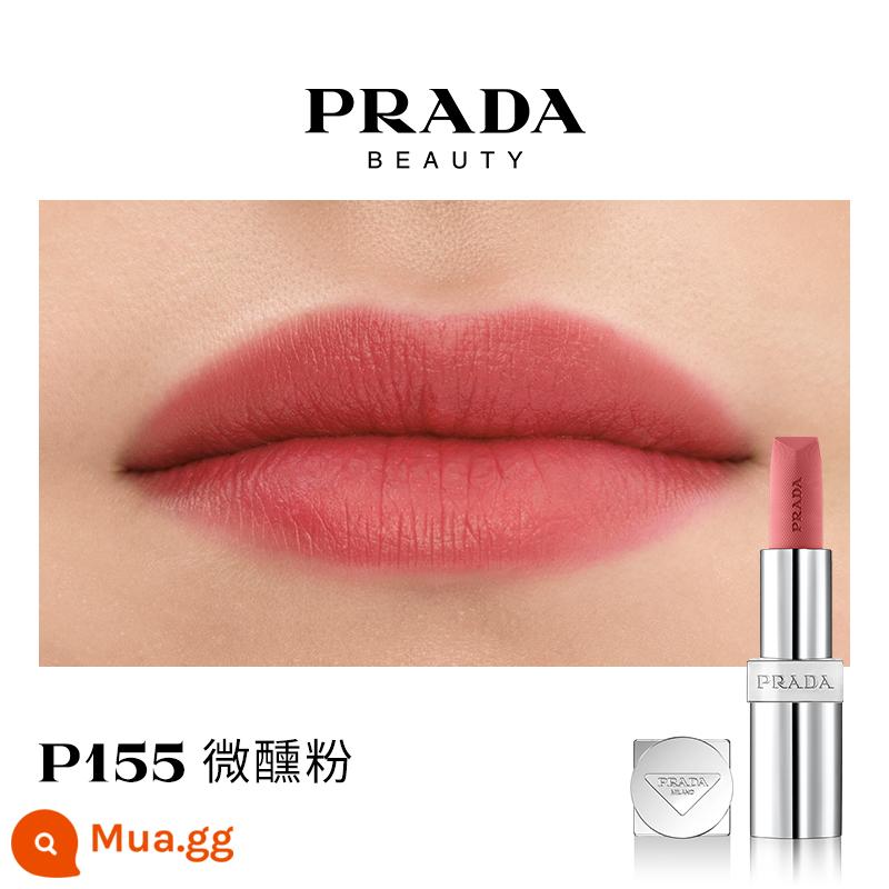 [Ưu đãi giới hạn 38] Son môi PRADA Lipstick Matte dưỡng ẩm màu nâu đỏ B03 màu nâu đất B107B101 - P155 Bột say