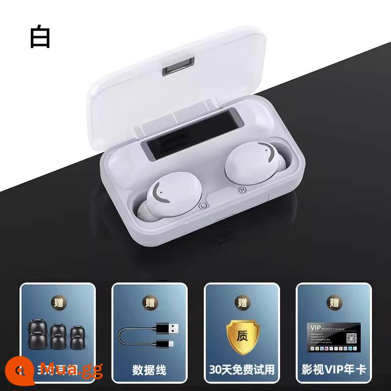 Tai Nghe Bluetooth Không Dây Thật 2024 Tai Nghe In-Ear Thể Thao Nam Nữ Mới Giảm Tiếng Ồn Thích Hợp Cho Apple Và Huawei - Phiên bản tiêu chuẩn ngà voi_