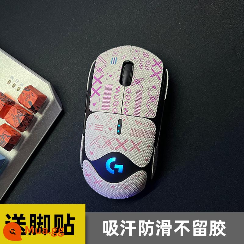 Miếng dán chống trượt chuột phù hợp với Logitech gpw thế hệ thứ nhất và thứ hai G304/G102 miếng dán thấm mồ hôi chống trượt cho chó fart king - Bộ in màu vàng tươi thế hệ GPW trọn gói