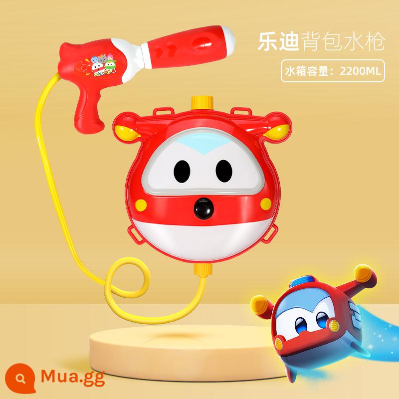 Super Wings Ba Lô Súng Nước Kéo Đồ Chơi Trẻ Em Bé Trai Bé Gái Phun Nước Súng Nước Hoạt Hình Kích Thước Lớn 2273 - [Aofei Q Pet] Ledi