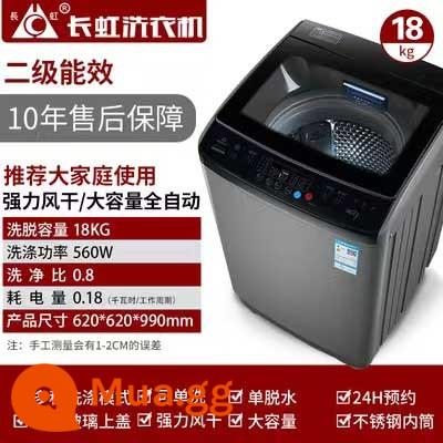 Changhong 8/9/10KG máy giặt gia đình hoàn toàn tự động sấy nhiệt 15kg công suất lớn máy giặt mini mâm giặt - 18kg Sấy không khí mạnh mẽ, khử trùng bằng ánh sáng xanh, model 2024, bảo hành 10 năm