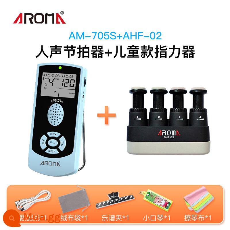 Arnoma Metronome Đàn Piano Điện Tử Đàn Guitar Giọng Người Nhịp Điệu Chính Xác Trống Guzheng Đa Năng Thử Nghiệm Đặc Biệt - [Khuyến nghị tiết kiệm tiền] Màu xanh AM-705S - Model có thể sạc lại + Dụng cụ ép ngón tay cho trẻ em + Quà tặng - Đối với các màu khác, vui lòng liên hệ với bộ phận dịch vụ khách hàng để nhận xét