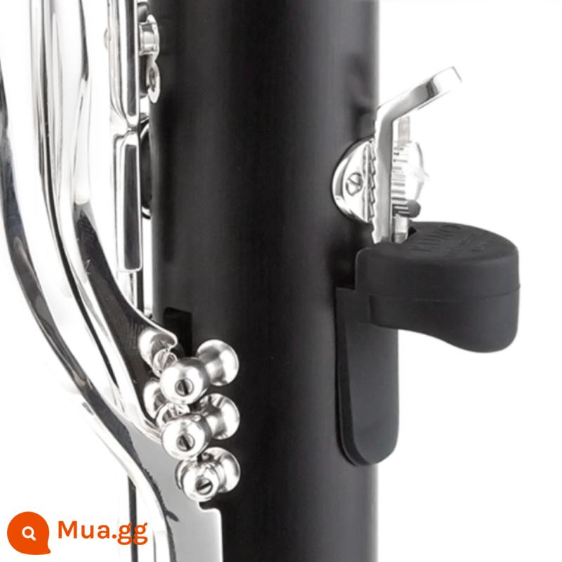 Clarinet Oboe Ngón Tay Ngón Tay Cái Giá Đỡ Kéo Ngón Tay Silicone Ngón Tay Bao Đa Năng Phụ Kiện Nhạc Cụ Đen - Nắp kê ngón tay màu đen được nâng cấp (mua hai tặng một)