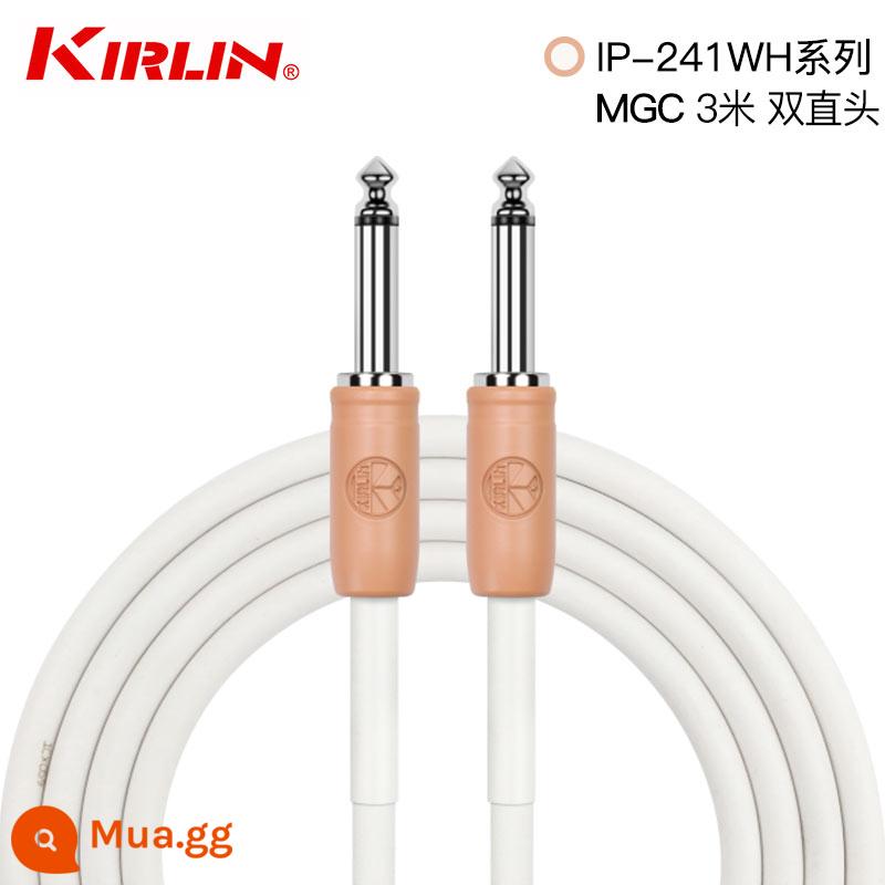 Kirlin Colin Dây Đàn Guitar Đôi Kết Thúc Đàn Guitar Điện Loa Bass Nhạc Cụ Âm Thanh Giảm Tiếng Ồn Cáp 3 6 10 Mét - [Cổ điển] Nâng cấp phích cắm màu cam dài 3 mét với dây đồng