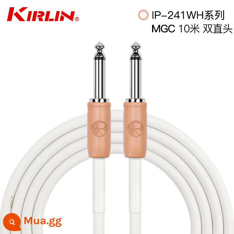 Kirlin Colin Dây Đàn Guitar Đôi Kết Thúc Đàn Guitar Điện Loa Bass Nhạc Cụ Âm Thanh Giảm Tiếng Ồn Cáp 3 6 10 Mét - [Khuyến nghị về hiệu suất] Nâng cấp dây đồng lõi cắm màu cam dài 10 mét