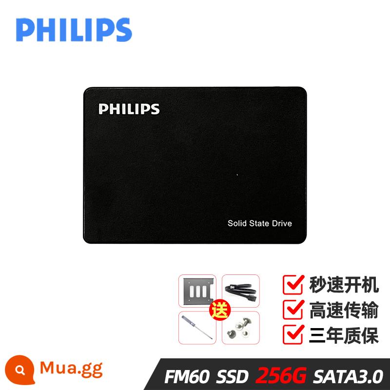 Philips SSD ổ cứng thể rắn 128G/256G512 máy tính xách tay máy tính để bàn chủ giao diện SATA 2.5 inch - 256G [Phụ kiện máy tính để bàn miễn phí] Phổ biến cho máy tính xách tay/máy tính để bàn