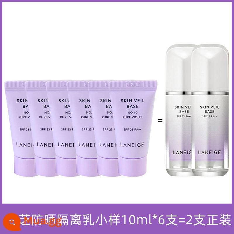 LANEIGE Kem Cách Ly Trước Khi Trang Điểm Kem Lót Sửa Chữa Làm Đẹp Màu Tím Sáng Kem Che Khuyết Điểm Kem Chống Nắng 3 Trong 1 Flagship Store Trang Web Chính Thức Hàng Chính Hãng - Gói dùng thử màu tím 40*6