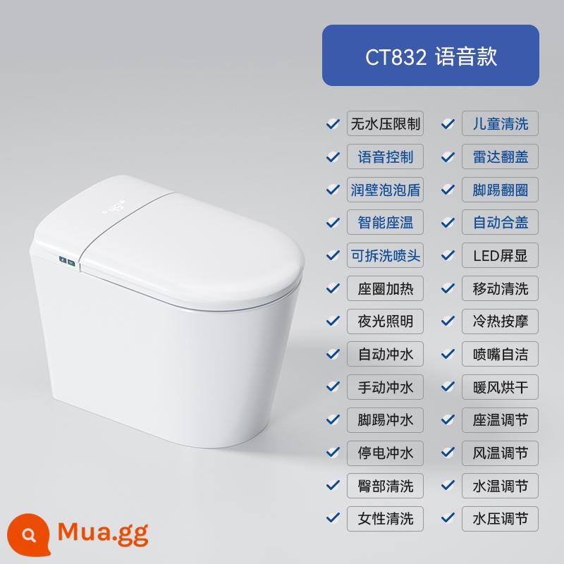 CTOCT AKADA CT923 Nhà vệ sinh thông minh tích hợp Không giới hạn áp suất thủy lực hoàn toàn tự động cảm ứng tức thời tức thời nhiệt - CT832 căn hộ nhỏ (không giới hạn áp lực nước) phiên bản cao cấp nhất phiên bản Flagship