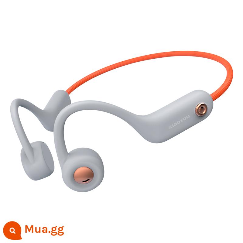 Tai nghe Bluetooth dẫn điện Xiaoyouqi loại móc tai không dây không vào tai và không làm đau tai khi chạy tai nghe thể thao Y5 - cam xám