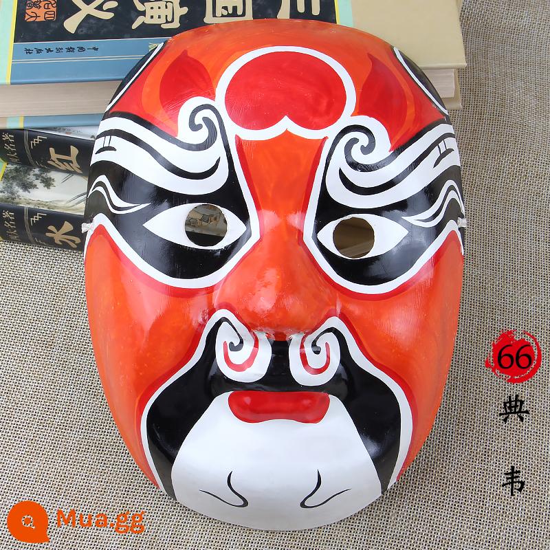 Rap Beijing Opera Mask Full Face Trẻ em trưởng thành có thể đeo Guochao Mẫu giáo Trang trí Opera Opera Tứ Xuyên Thay đổi khuôn mặt - Mặt nạ Kinh kịch-Bột giấy-Dian Wei