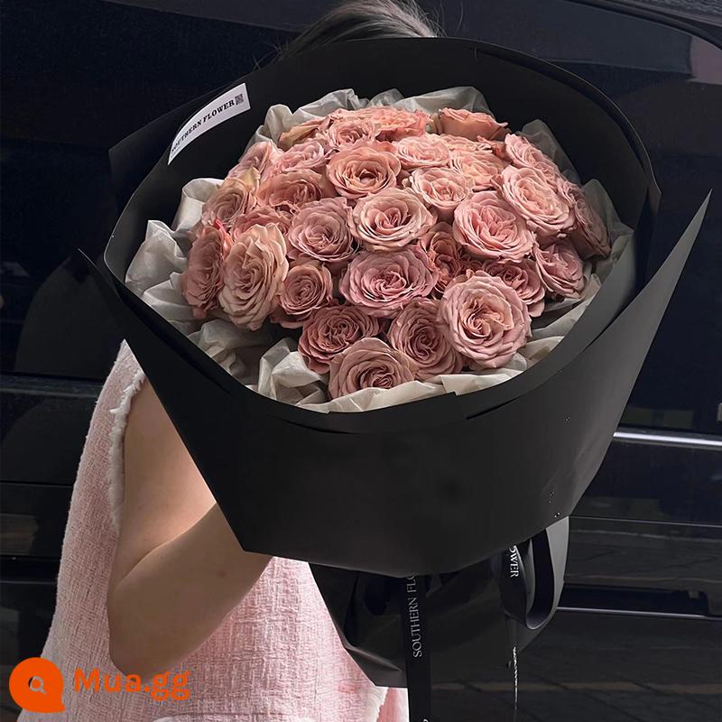 Retro Cappuccino Rose Bouquet Flower Express Hàng Châu Quảng Châu Thâm Quyến Thành phố Thượng Hải Giao hàng sinh nhật cho bạn gái - [Quà Tặng Bạn Gái] 33 Hoa Hồng Cappuccino