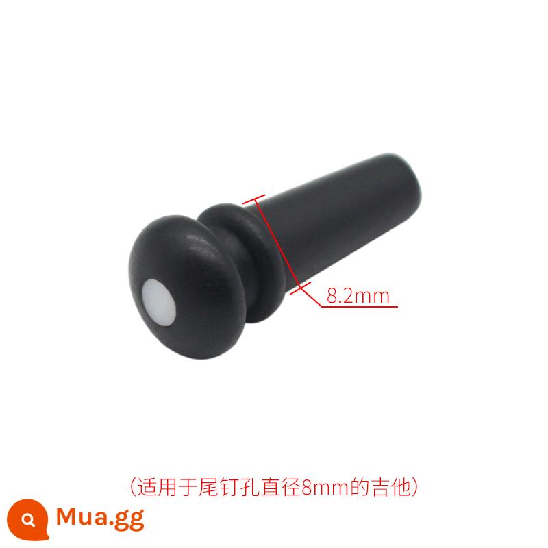 Dân Gian Hộp Điện Acoustic 12 Mm Gỗ Đuôi Cắm Móng Bán Đuôi Lỗ Chuyên Dụng Cho Bé Túi Nút Nút Gỗ Mun - Vỏ gỗ mun trắng 8mm