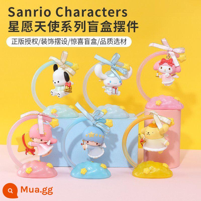 Quà tặng sinh nhật Sanrio Kuromi cho bé gái dịp Giáng sinh, hộp mù quà tặng hợp thời trang cho bạn thân, hộp quà mẫu cho bạn gái - Sanrio Wish Angel [Hộp cuối 6]