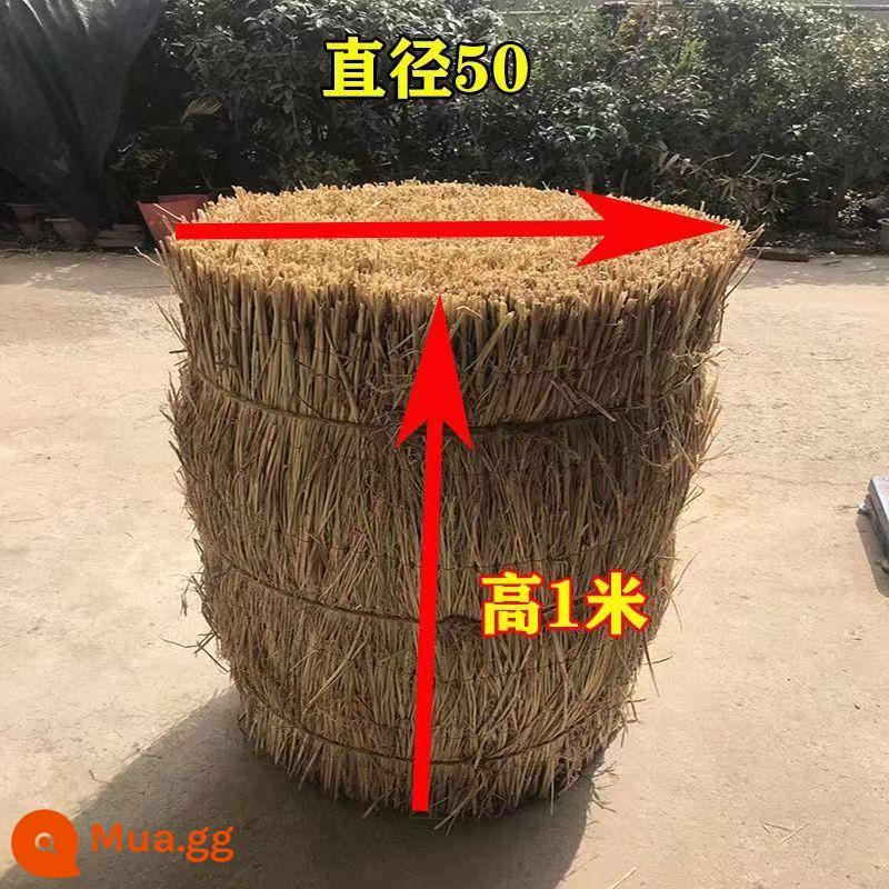 Haystack cỏ gò vuông tròn haystack giải trí trang trại rơm trang trí đống cỏ khô phân chụp đạo cụ rơm khô - Hình trụ 50 * 100 [đường kính * chiều cao] cm