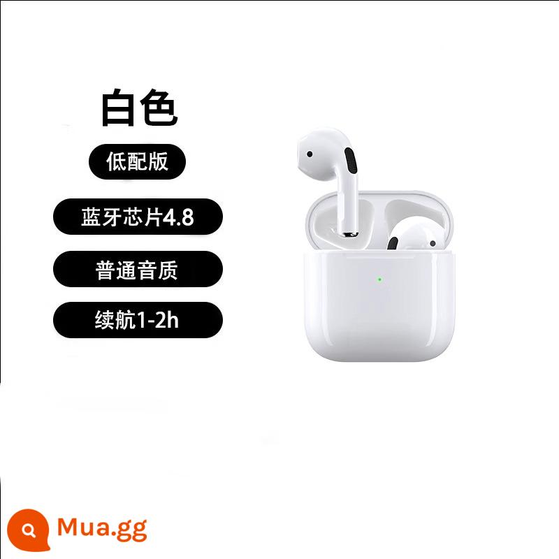 Tai nghe Bluetooth thế hệ thứ tư Huaqiangbei, chất lượng cao, giảm tiếng ồn thông minh, thể thao, thích hợp cho Android, vivo, Huawei, OPPO, Apple - Phiên bản cấp thấp thế hệ thứ tư [thời lượng pin 2 giờ + chất lượng âm thanh cống]