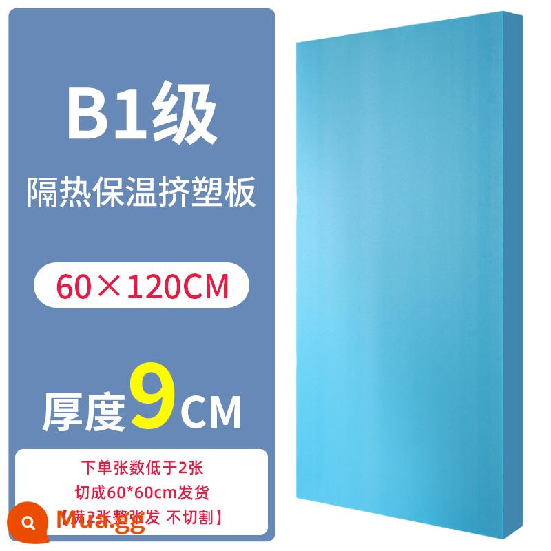 xps ép đùn hội đồng quản trị chống cháy cách nhiệt hội đồng quản trị bọt nhà kính mái sàn sưởi ấm đặc biệt hội đồng quản trị cách nhiệt trong nhà mái hội đồng quản trị chống cháy - Dày 9cm [Chất chống cháy B1 mới nâng cấp] 60×120cm