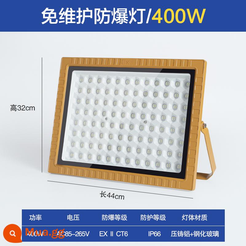 đèn led chống cháy nổ kho xưởng chiếu sáng công nghiệp đặc biệt trạm xăng đèn nhà xưởng công suất cao đèn lũ đèn đường hầm - Đèn chống cháy nổ kiểu dáng vuông 400w-độ sáng cao toàn bộ watt