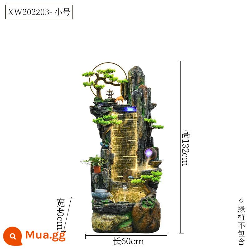 Non bộ đài phun nước bể cá trang trí phòng khách trong nhà văn phòng sàn tuần hoàn nước phong cảnh quà tặng khai trương may mắn - Y202203 chiều dài nhỏ 60 chiều rộng 40 chiều cao 132CM