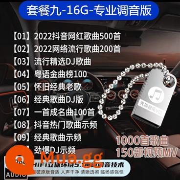 Ổ đĩa flash USB trên ô tô 2023 Internet mới nổi tiếng phổ biến âm nhạc trên ô tô chất lượng cao không bị méo tiếng chất lượng âm thanh âm thanh xe hơi Ổ đĩa flash USB - Gói 9 16/G [1000 bài hát + 150MU] cải thiện chất lượng âm thanh gấp trăm lần