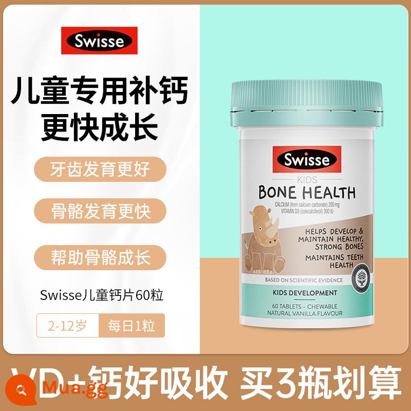 Viên vitamin tổng hợp đa phức hợp B phức hợp canxi sắt kẽm selen vitamin C dành cho trẻ em swisse 120 viên nhập khẩu - [Hàm lượng canxi cao + VD3] viên canxi trẻ em swisse 60 viên