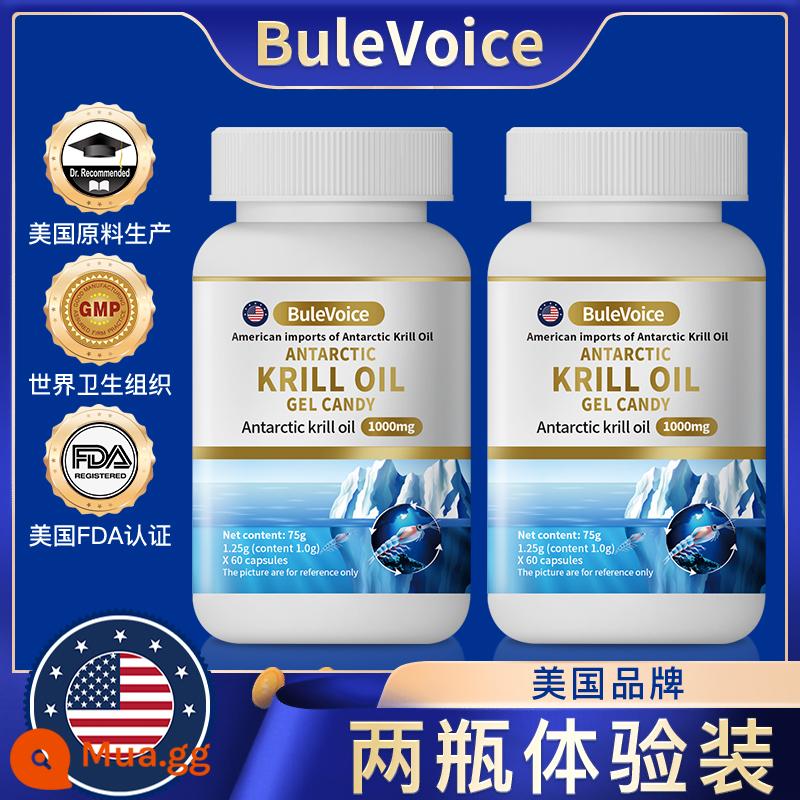 Hoa Kỳ bulevoice tinh khiết dầu nhuyễn thể Nam Cực Omega3 phospholipid viên nang dầu cá biển sâu nâng cấp người trung niên và người cao tuổi - Quả cam