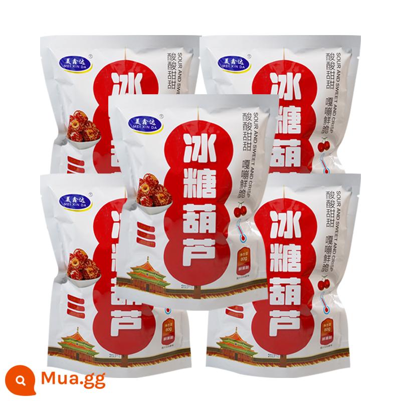 Kẹo đá Meixinda haws táo gai đông khô toàn bộ rỗng snack giòn không hạt snack đóng gói độc lập cửa hàng hàng đầu - 5 túi táo gai đông khô